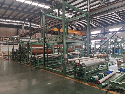 製造工場でカーペット生産のための水性粘着剤ラミネート機